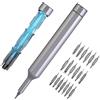 OSDUE Set di cacciaviti, Mini Precisione Kit 39 in 1 Magnetico Cacciavite Punte Manico per T1 T2 T3 T4 T20H T7H, per Telefoni Cellulari, Tablet, Computer, Occhiali Riparazioni Smontaggio