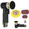 PAKLIF Lucidatrice per tampone per auto 25Pcs 2-3 pollici Macchina di Lucidatura Ad Aria 15000rpm Mini Pneumatico Levigatrice Levigatrice 4.0cfm 90psi Accessori for Utensili Elettrici Auto Lucidatrice Strume