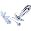 AMAZBEE Plug Anale in Acciaio inox Masturbatore Accessori Dildo Elettrico SM Bondage Massage Electroshock per donne Uomini e Coppie Butt Plug Giocattolo del Sesso Estremo (B)