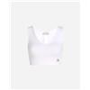 Calvin Klein Jeans Label Rib W - Canotta - Donna - Bianco