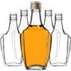 KADAX Bottiglie di vetro da 250 ml con tappo a vite, 5 pezzi, bottiglie vuote da riempire, bottiglie di liquore in vetro, piccole bottiglie di liquore, bottiglie di succo (oro)