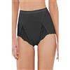 Playtex Tris 3 Slip Donna in Cotone e Pizzo Maxi Art.P00BU Colore Nero TG.6 IT, 46 EUR