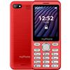 MP myPhone myPhone Maestro 2, Telefono Cellulare per Anziani con Tasti, display a colori, grande schermo 2,8 pollici, doppia sim, torcia, bluetooth, batteria 1000 mAh, design sottile, fotocamera, radio fm, rosso