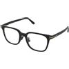 Tom Ford FT5921-K-B 001 | Occhiali da Vista Graduati | Prova Online | Plastica | Quadrati | Nero | Adrialenti