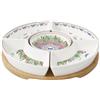 EASY LIFE Spring Parade Set Aperitivo in Bamboo con 5 Ciotole in Porcellana 25cm