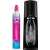SodaStream Terra - Macchina per acqua frizzante, con CO2 e bottiglia lavabile in lavastoviglie, colore: Nero