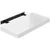 WOLTU Mensola da Muro Scaffale Sospeso da Parete Libreria Piccola per Soggiorno Cameretta Porta CD Dvd, Pannello MDF 40x22,9x3,8cm, Bianco, RG9476ws