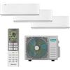 Hisense Condizionatore a muro multisplit inverter trial HISENSE UNI AIR 9+9+12 21.4956 BTU classe raffreddamento A++, classe di riscaldamento A++, bianco