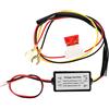 Akozon centralina luci diurne + Regolatore luci di marcia diurna, Smart LED impermeabile Luce di marcia diurna DRL Relè cablaggio On/Off Regolatore acceso/spento automatico