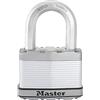 Master Lock M15Eurdlf Lucchetto ad Alta Sicurezza Ottimo per Portali, Garage, Esterno, Medium Archetto, Acciaio Laminato