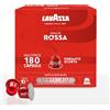 Lavazza, Qualità Rossa, 180 Capsule di Caffè in Alluminio Compatibili con Macchine Nespresso* Original, con Note di Cioccolato e Frutta Secca, Arabica e Robusta, Intensità 10/13, Tostatura Media