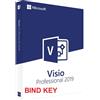 Microsoft VISIO 2019 PROFESSIONAL PLUS 32/64 BIT BIND KEY ESD