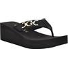 GUESS Edany, Sandali con Zeppa Donna, Nero 001, 42 EU