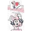 Disney Minnie White - Set di biancheria da letto in cotone, copripiumino 1 posto