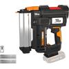 WORX NITRO WX842.9 Chiodatrice a batteria 20 V 18 GA - 80 chiodi/min - per chiodi da 15 - 50 mm - senza fili ad alta efficienza - risoluzione di inceppamento senza attrezzi