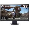 LG LG 32GS60QC-B Monitor PC 80 cm [31.5] 2560 x 1440 Pixel Quad HD LCD Nero (VA 32IN 2560 X 1440 16:09 1M - HDMI X2 DISPLAYPORT HEADPHONE) 32GS60QC-B.AEKQ