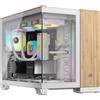 Corsair Corsair CC-9011288-WW computer case Midi Tower Bamboo, Bianco (CORSAIR 2500X MICRO ATX CASE WHT/BAMBOO) CC-9011288-WW