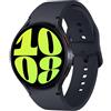 Samsung Samsung Galaxy Watch6 SM-R945FZKADBT smartwatch e orologio sportivo 3,81 cm (1.5) Super AMOLED 44 mm Digitale 480 x 480 Pixel Touch screen 4G Grafite Wi-Fi GPS (satellitare) SM-R945FZKADBT