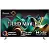 Hisense TV 55" Mini-LED 4K 55U62NQ, Smart TV VIDAA U7, Dolby Vision IQ, HDR 10+ Adaptive, Game Mode Plus, Alexa Built-in, VIDAA Voice, Tuner DVB-T2/S2 HEVC 10, lativù 4K