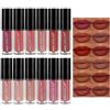 Anglicolor 12PCS Rossetto Lunga Durata Set,Ttazza Antiaderente Vellutata,Kit Lucidalabbra Opaco,Regalo per Cosmetici a Lunga Durata Impermeabile (B, 2.5ml*12)