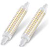 DiCUNO Lampadina LED R7s 118mm, Non dimmerabile, Bianco caldo 2700K, 8.5W equivalente 75W lampade alogene, 950lm, R7s LED luce lineare per faretto e luce a parete, 2 Pezzi