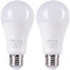 Etrogo Lampadina con Sensore di Movimento e Crepuscolare E27 LED 9 Watt 800Lm per Garage, Portico,Corridoio, Seminterrato (Confezione da 2 Pezzi,6000K Bianca Fredda)