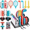 Padwa Lifestyle 16 in 1 Set di Accessori per Nintendo Switch, Organizzatore di Accessori da Gioco per Switch Sport, set di Accessori da Gioco per Nintendo Swich /Switch OLED per la Famiglia