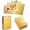 EIOURVY 55 biglietti d'oro per Pokemon, Vstar Vmax in lamina d'oro con deck Box, V carte assortite, carta placcata in oro, inclusi diversi biglietti di pellicola rari,Versione italiana