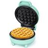 SNAILAR Piastra per Waffle, Mini Macchina per Waffle, 550W Waffle Maker con Rivestimento Antiaderente, Temperatura Automatica, Design Compatto, Verde