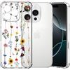 Choeeu ChoosEU Trasparente Custodia per iPhone 16 Pro Sottile TPU Silicone Cover Disegni Colorate Fiore Fiori Motivo per Ragazza Donne Antiurto Protettiva Case Morbido Custodie - Girasole