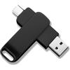 Vinmooog Chiavetta USB 128GB,Penna UsB Chiavetta usb C Pen Drive,Pennetta Usb Corpo in Metallo PendriveTipo C 2 in 1 USB-C Flash Drive Type C 128 Gbyte per PC/Laptop/Notebook,Telefono Cellulare con USB-C