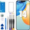 DTD Display per iPhone 14 LCD da 6.1 di ricambio per schermo touch screen 3D Touch Digitizer kit di montaggio e riparazione (modelli A2649, A2881, A2882, A2883, A2884)