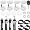 lllrlpeiase Kit di viti per sedile WC, durevole, antiruggine, resistente alla corrosione, fissaggio del sedile WC, montaggio delle viti del sedile WC, adatto per uso domestico e alberghiero