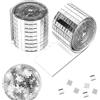 Yqhugbc 3200 Pezzi Mini Mosaico Piastrelle Autoadesive Quadrate, Tessere Mosaico a Specchio Quadrato, Tessere Mosaico Vetro Specchiato, per Cucina, Bagno, Ristorante, Hotel