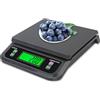 LICHUXIN Bilance Cucina elettroniche 30kg / 1g Bilancia Digitale for Alimenti Cottura Domestica Cottura di Frutta Bilance multifunzionali Certificazione CE (Color : Black, Size : 20kg-1g)