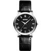 RORIOS Orologio da Polso Vintage Coppia Orologi Analogico Quarzo Orologio Uomo Donna Orologio Semplice Nero Orologi Casual Cinturino in Pelle da Donna