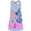 Disney Stitch Abito per Ragazze, Abito a Maniche Corte per Bambina, Design di Abiti con Stitch e Angel 'Love', Regalo per Ragazza, Taglia 8 Anni | Blu