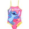 Disney Stitch Costume da Bagno per Ragazze, Costume Intero Disegno Floreale per Bambini, Taglia 3 Anni | Rosa