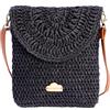 Don Algodon - Pochette Donna paglia con cerniera elegante - borsa spiaggia donna - borsa paglia donna - borse di rafia fatta a mano - borsa paglia mare - borsa spiaggia donna - borsa rafia - Evora