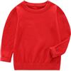 Yimutian Maglione a Girocollo Bambini, Pullover Maglione Felpa Manica Lunga per Ragazze e Ragazzi Primavera e Autunno Rosso 140