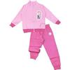 Characters Cartoons Felpa Bambina da 4 a 12 Anni inyterno Felpato Made in Italy (7-8 Anni, Rosa Fuxia)