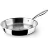 IBILI Padella a triplo strato naturale, 16 cm, in acciaio inox, adatta per induzione, senza antiaderente