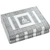 DRW Portagioie in metallo a forma di libro con specchio e decorazione Buddha in argento in stile indù, 27 x 21 x 7 cm