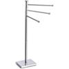 Zeller 18413 Portasciugamani, Stainless Steel, Argento, 22x17.5x86 cm