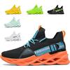 SSERHEHK Scarpe Running Uomo Ginnastica Sneaker Donna Leggere Traspirante Outdoor Sportive Calzature da Corsa Pallavolo Tennis Nero Verde Bianco Rosa Giallo Grau Orange Viola Rosso MarroneG133OrangeBlack42EU