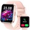 Gydom Smartwatch Donna Uomo, Orologio Smartwatch Donna con Alexa, Effettua/Risposta Chiamate, 1,8" Smart Watch con 100 Sportive, Cardiofrequenzimetro Sonno SpO2, IP68 Fitness Tracker per Android iOS