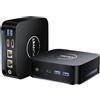 FUNYET Mini PC, Alder Lake-N95 (fino a 3.4 GHz), 16GB RAM 1TB SSD Mini Desktop Computer, Windows 11 Pro, Micro Desktop PC Computer, Supporto 3.0" SATA SSD, WiFi 5, BT4.2, USB3.2 DP 4K UHD DC HDMI