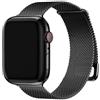 Fullmosa Cinturino per Apple Watch Cinturini 44mm 40mm 46mm 45mm 42mm 41mm 38mm 49mm Donna e Uomo, Cinturino Maglia Milanese Acciaio Compatibile con iWatch Ultra SE Serie 10 9 8 7 6 5 4 3 2 1, Nero
