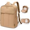 GOLF QUALITY GOLFA QUALIY Zaino da Viaggio Uomo 16 Pollici Grande Porta PC Donna Lavoro Antifurto Laptop Unisex Scuola per PC Portatili Ufficio Università, per Aereo Marrone