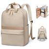 GOLF QUALITY Zaino PC Donna 16 Pollici Porta PC Borse da Viaggio Easyjet Ryanair Bagaglio a Mano Impermeabile Uomo Cabina Aereo per Laptop Albicocca